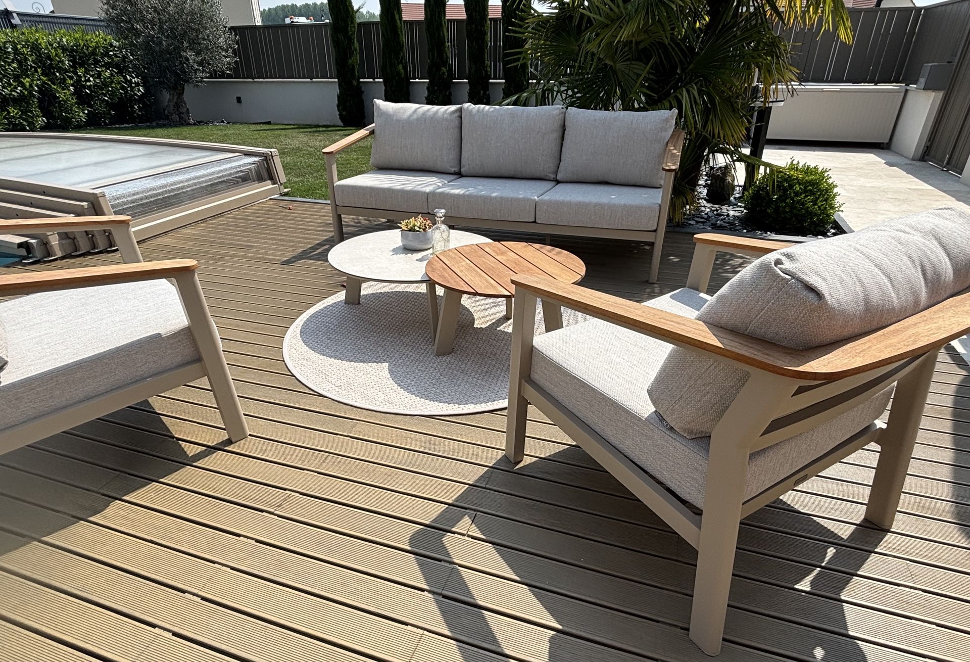 Mobilier de jardin sur une terrasse à Reims – vue 5
