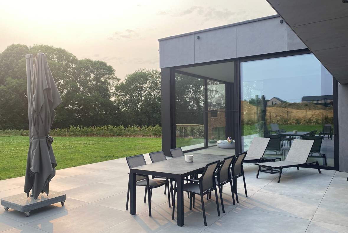 Mobilier de jardin Stern noir mat