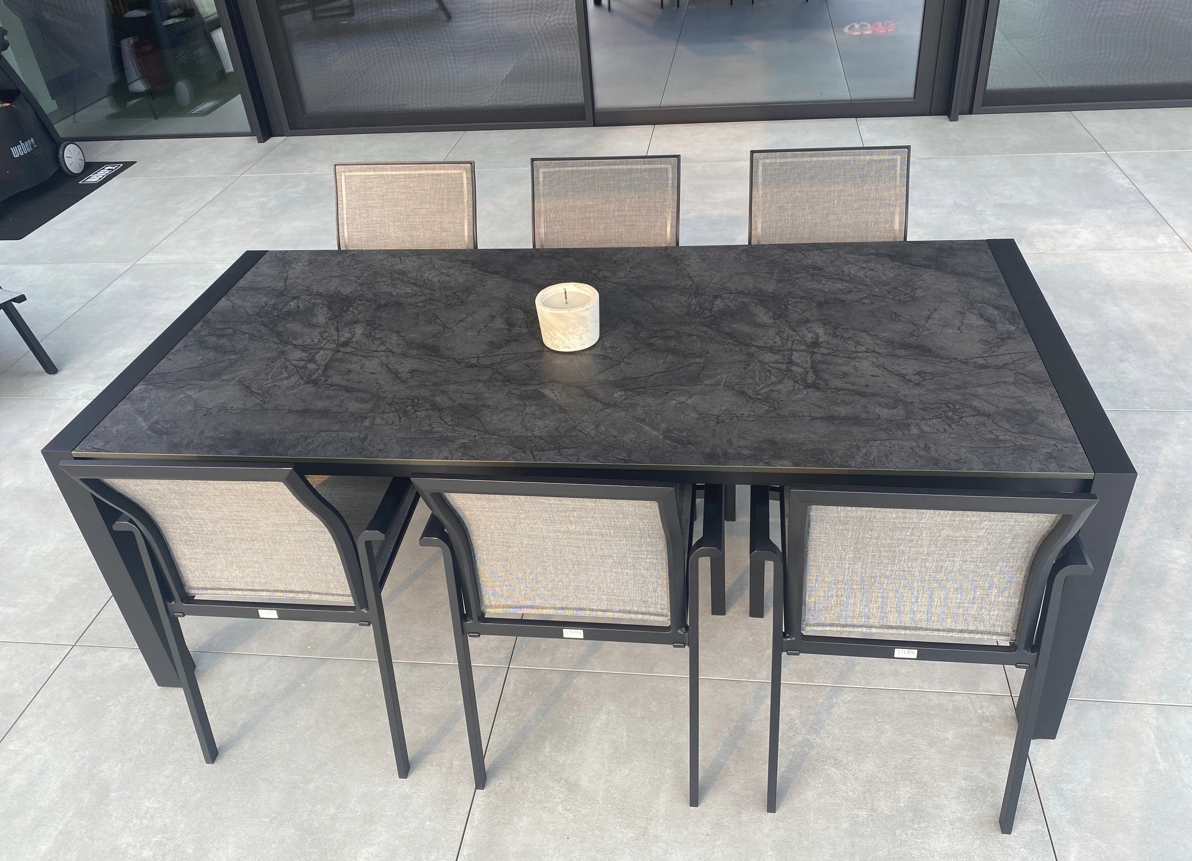 Mobilier de jardin Stern noir mat – vue 3