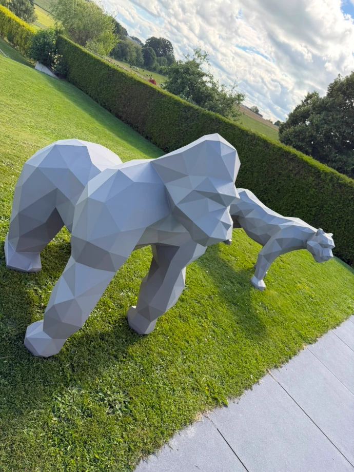 Sculpture Origami Vondom coloris taupe – vue 6