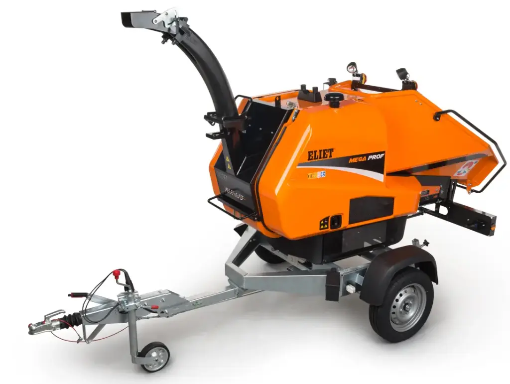 [ELIET MEGAPROF DIESE] Broyeur ELIET MEGAPROF sur chassis routier -750kg Diamètre 15cm - Diesel Kubota 25CV avec ECOEYE  et régulateur de vietesse , MA 018 011 340, MA018011340